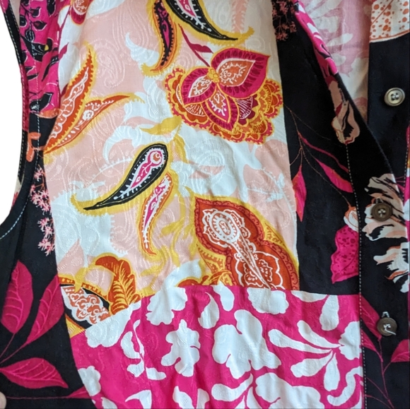 Yest Button Front Floral Midi Dress - Picture 4 of 8